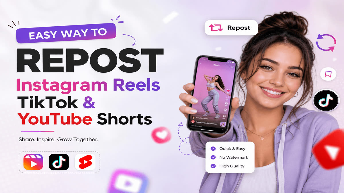 Reposting an Instagram Reel to TikTok and YouTube Shorts